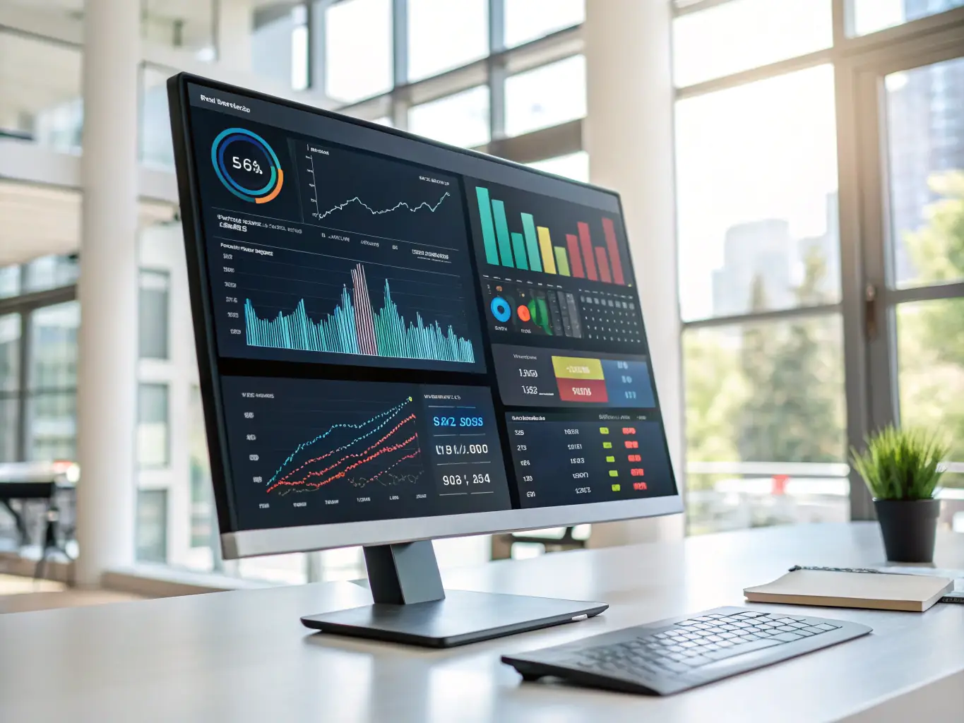 An image depicting a dashboard with real-time analytics of payment processing times and cost savings achieved through intellectual routing.